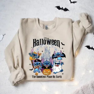 Disney Stitch Halloween Sweatshirt, Horror Stitch, Halloween Shirt