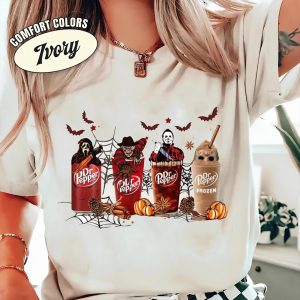 Dr. Pepper Horror Halloween Crewneck, Spooky Soda Lover, Funny Fall Gift