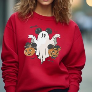 Mickey Ghost Halloween Sweatshirt, Disney Pumpkins, Not So Scary