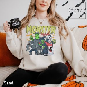 Monster Mash Halloween Sweatshirt, Halloween Monsters Party