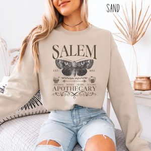 Salem Apothecary Crewneck Sweatshirt, Halloween Witches, 1692 Spooky Fall