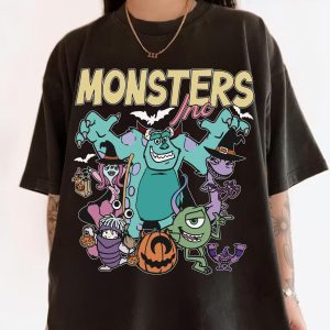Vintage Monster Inc Halloween Shirt, Mike & Sulley Boo, Disney Friends