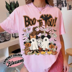 Retro Mickey & Minnie Ghost Halloween Shirt, Boo to You, Disneyland Party