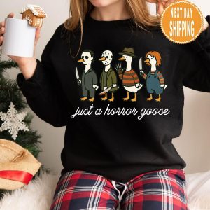 Horror Goose Halloween Sweatshirt, Spooky Graphic